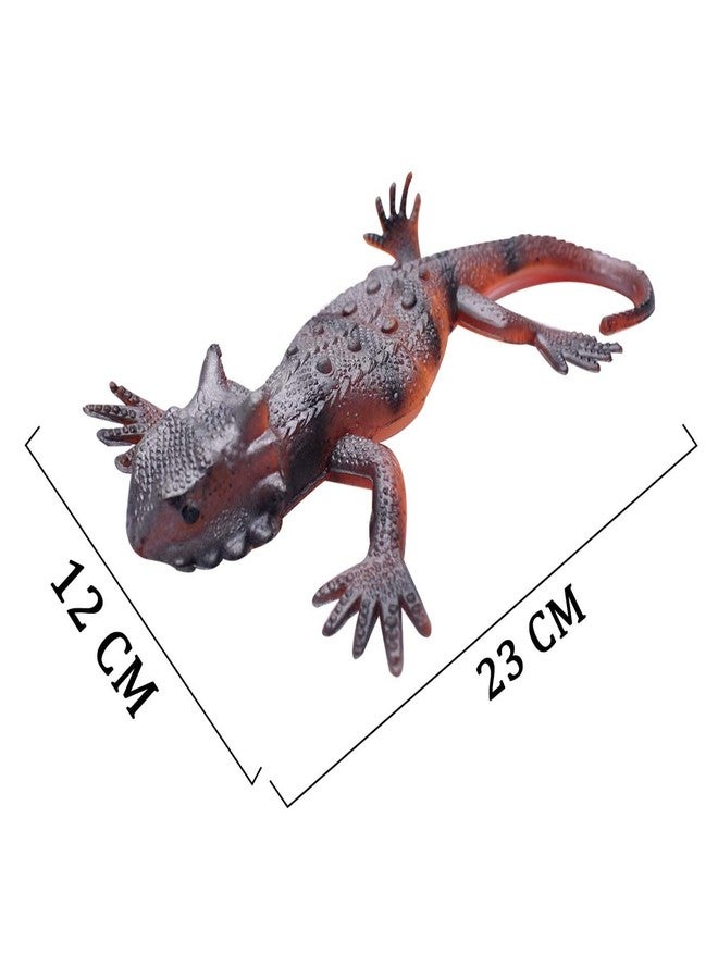 GLAN Reptile Animal Rubber Lizard Toy with Whistle Sound for Kids Playing Prank Toy for Fun Set of 2Pcs Multicolor Pack of 1 - Image 2